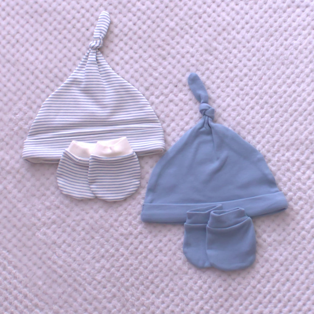 Boys 2 pack Hats and Mittens