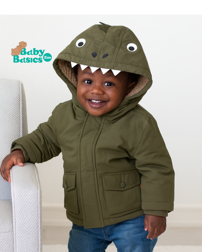 Boys Green Warm Jacket