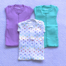 Load image into Gallery viewer, 3 Pack Sleepsuits 0-3m  &amp; 3-6m- Assorted