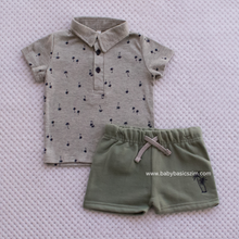 Load image into Gallery viewer, Boys Short Set with Collars - 5 Colours