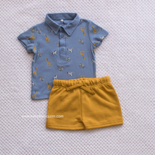 Load image into Gallery viewer, Boys Short Set with Collars - 5 Colours