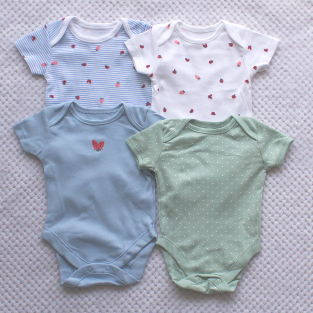 4 Pack Bodysuits 0-3m only