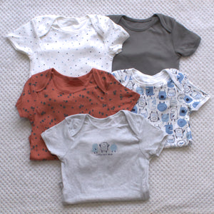 5 Pack Bodysuits 2-3yrs Only