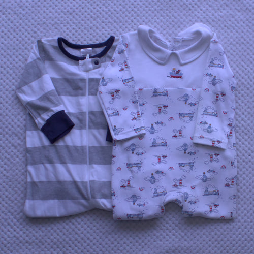 2 Pack Sleepsuits 6-9m only