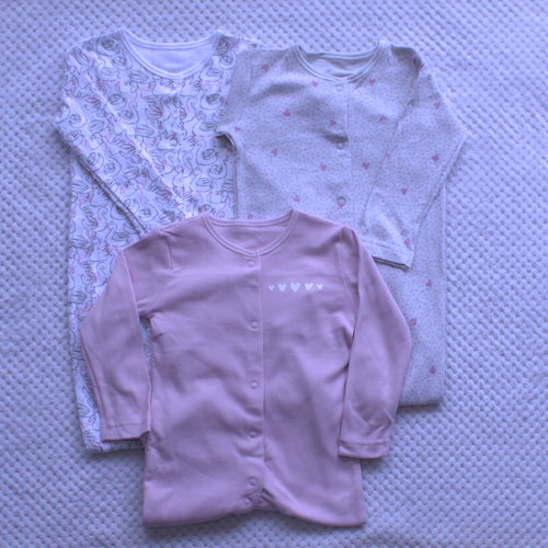 3 Pack Sleespsuits -Assorted Designs and Sizes
