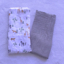 Load image into Gallery viewer, 2 Pack Muslin Blanket - 2 Colours