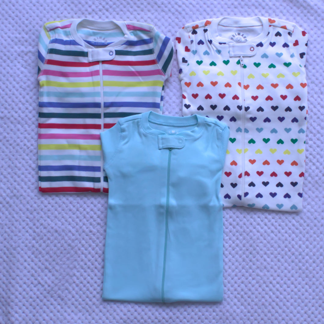3 Pack Sleepsuit 9-12m only