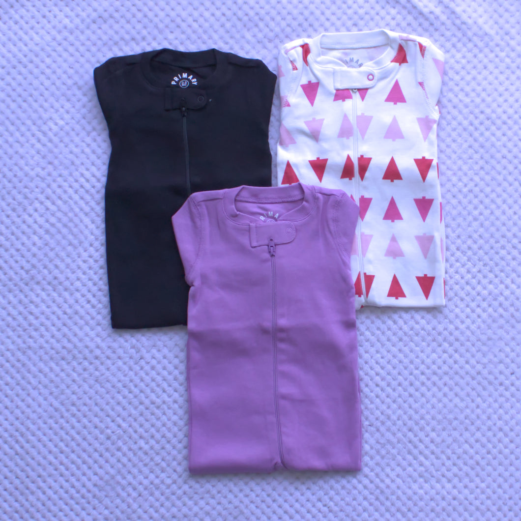3 Pack Sleepsuits 0-3m only