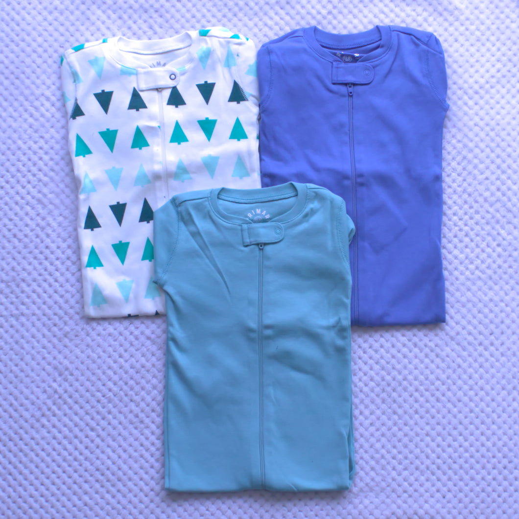 3 Pack Sleepsuits 12-18m only