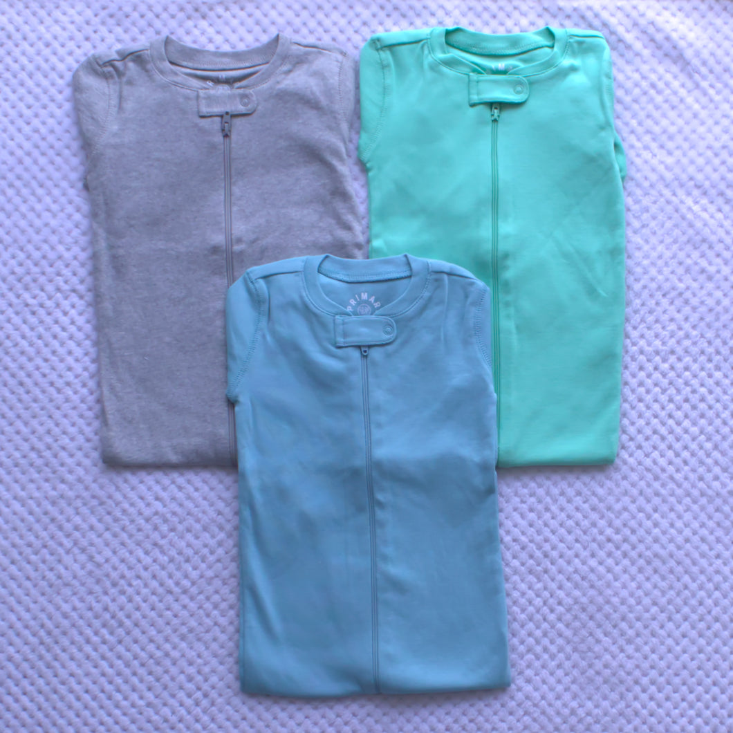 3 Pack Sleepsuits 12-18m
