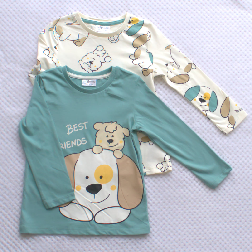 2 Pack Long-sleeved Tops (Best Friends)