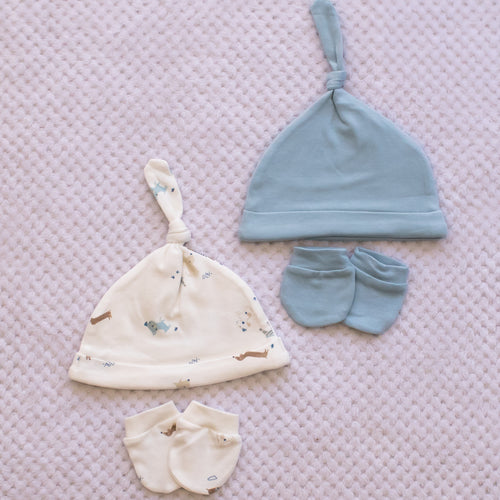 Boys 2 pack Hats and Mittens