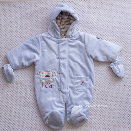 Blue Snowsuits