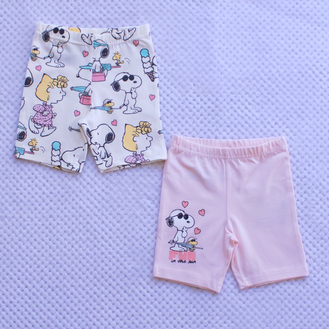 2 Pack snoopy shorts