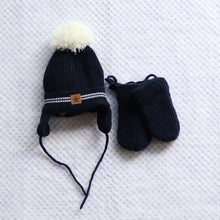 Load image into Gallery viewer, winter hat and mittens  set
